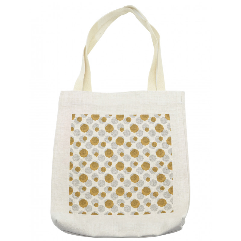 Brush Drawn Dots Rounds Tote Bag