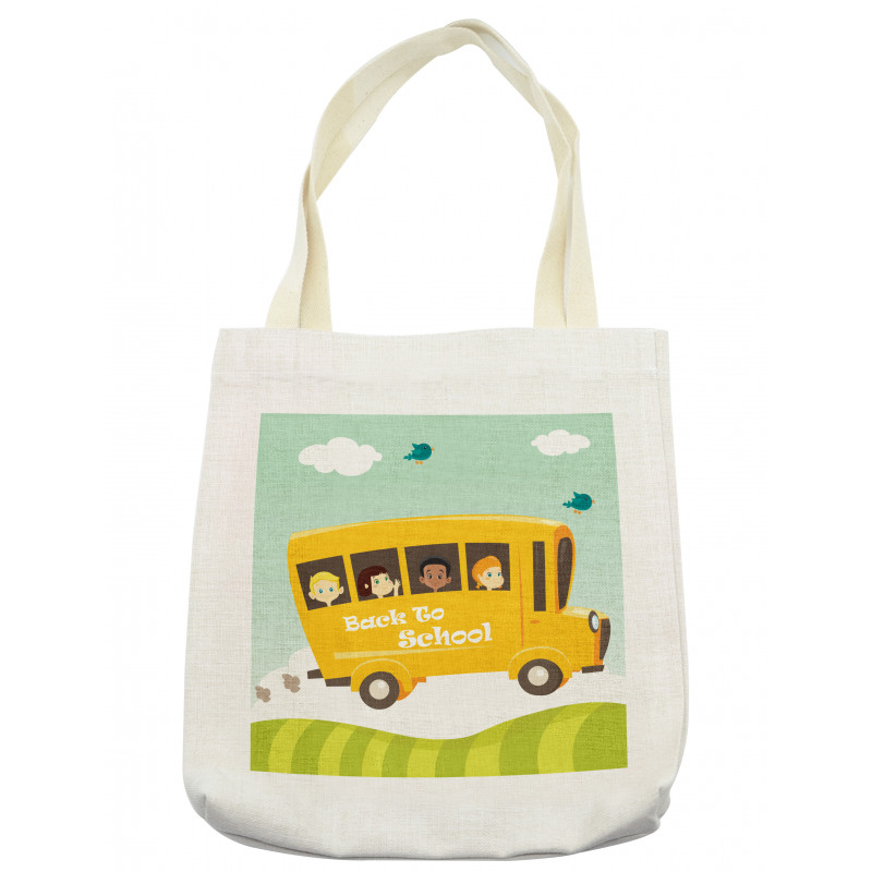 Back to School Lettering Tote Bag