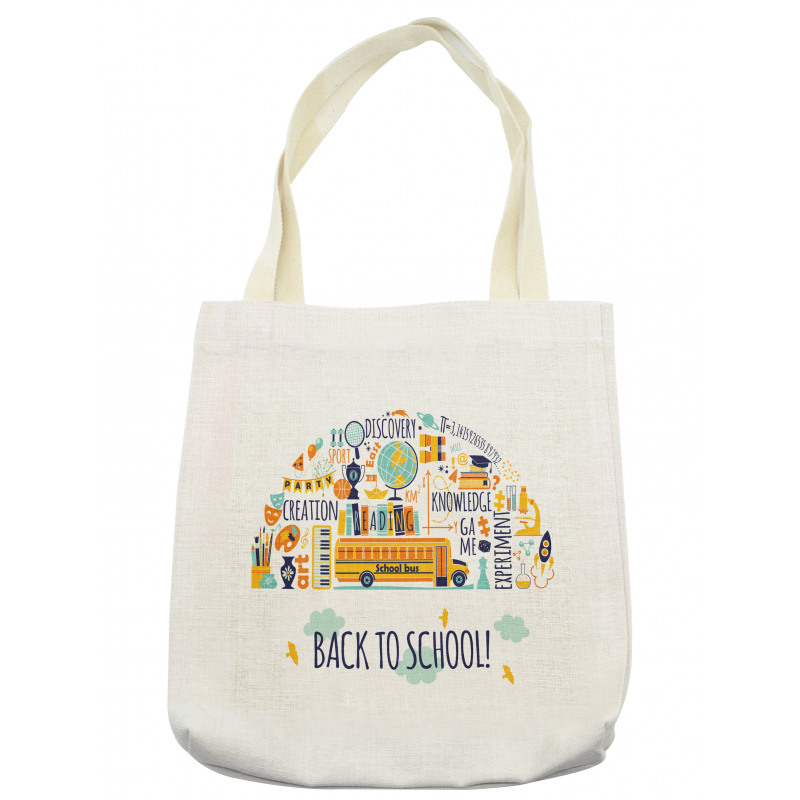 Doodle with Typography Tote Bag