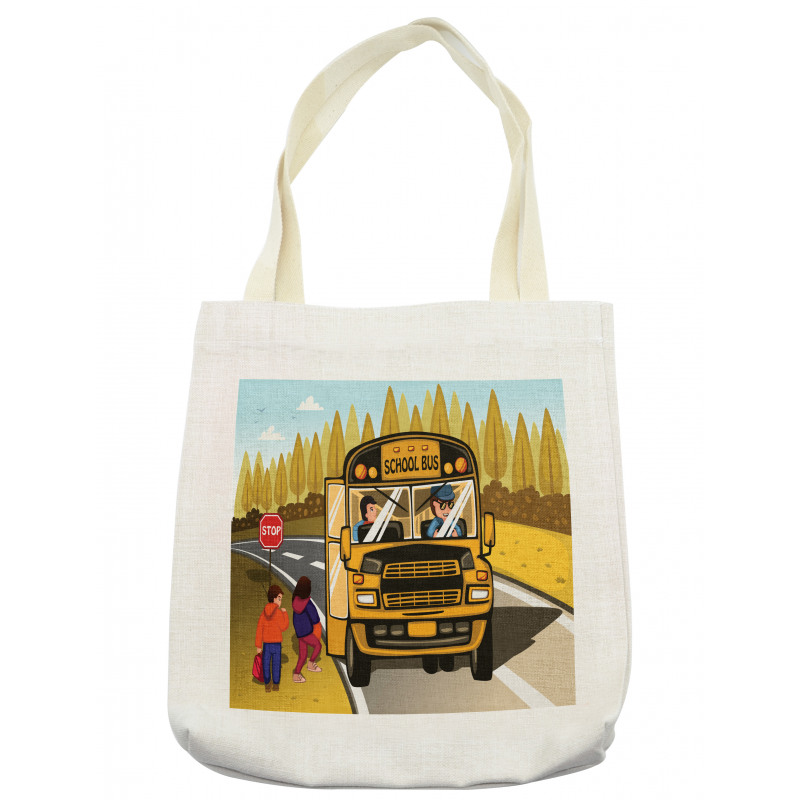 Going on the Bus Trees Tote Bag