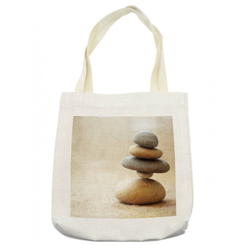 Calm Theme Stack Stone Pebble Tote Bag