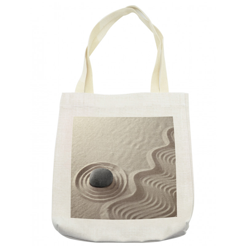 Motifs of Waves on Sand Pebble Tote Bag