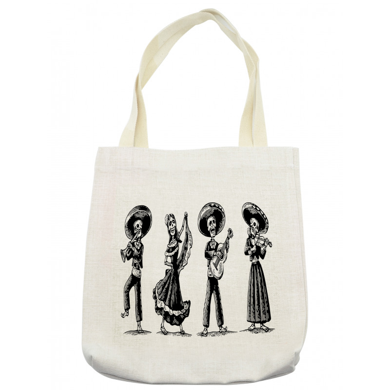 Skeletons Music Tote Bag