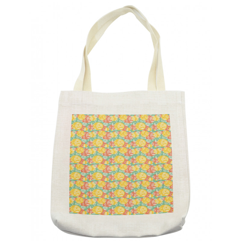 Outline Calavera Tote Bag