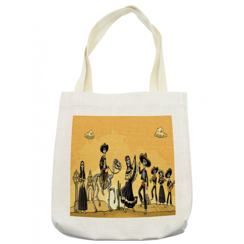 Skeletons Dance Tote Bag