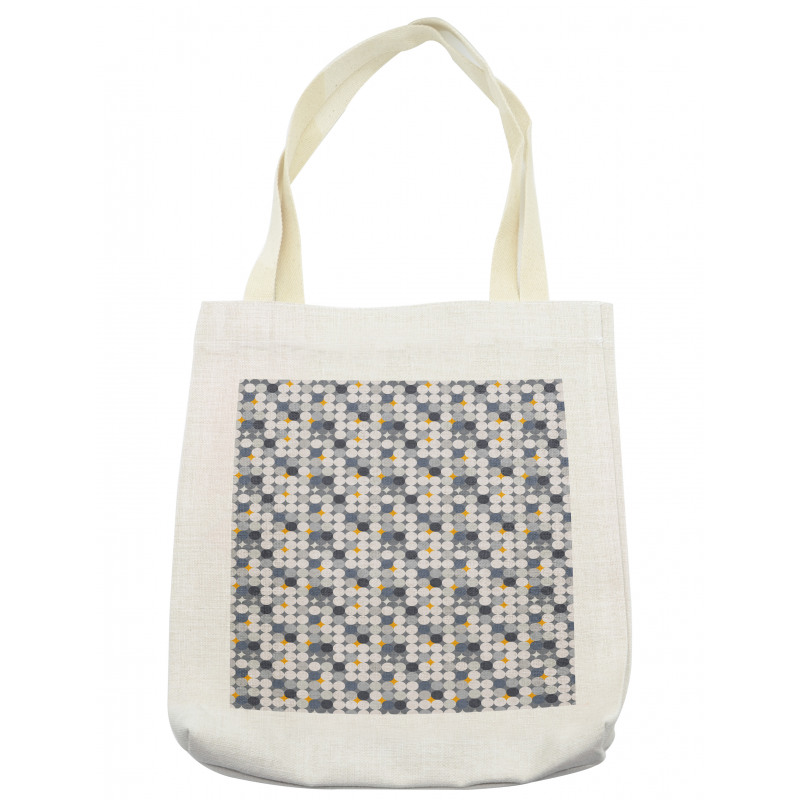 Contemporary Rounds Motif Tote Bag