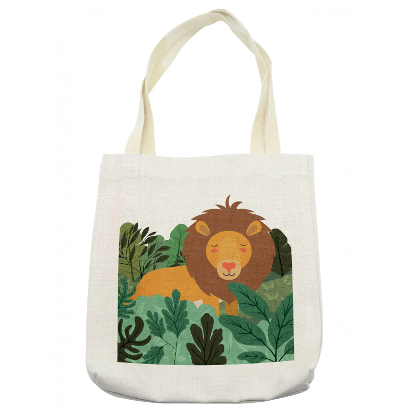 Jungle in Shades of Green King Tote Bag