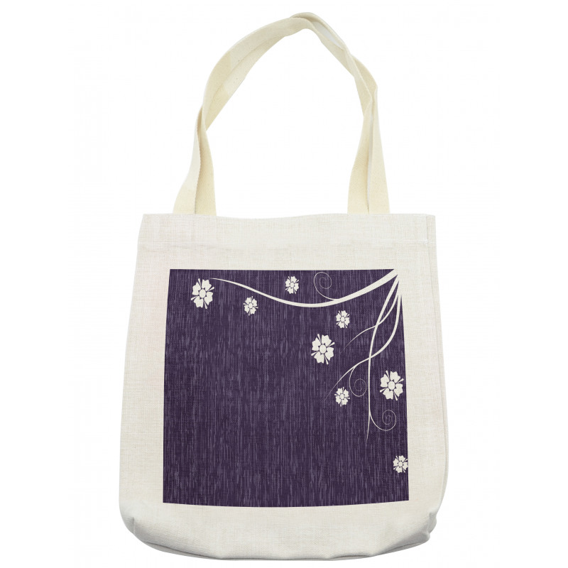 Violet Beauty Floral Tote Bag