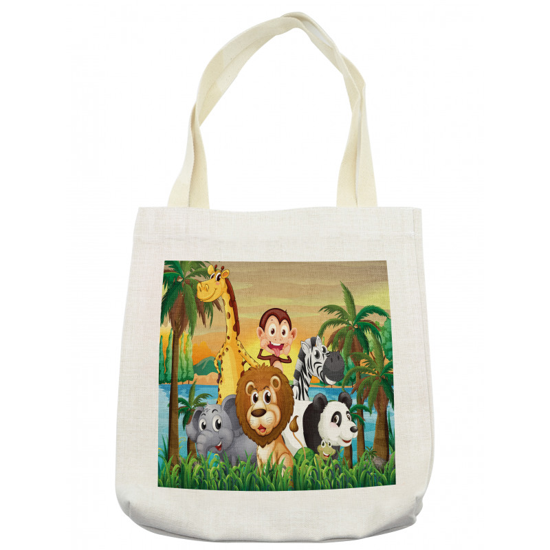 Funny Animals Forest Tote Bag