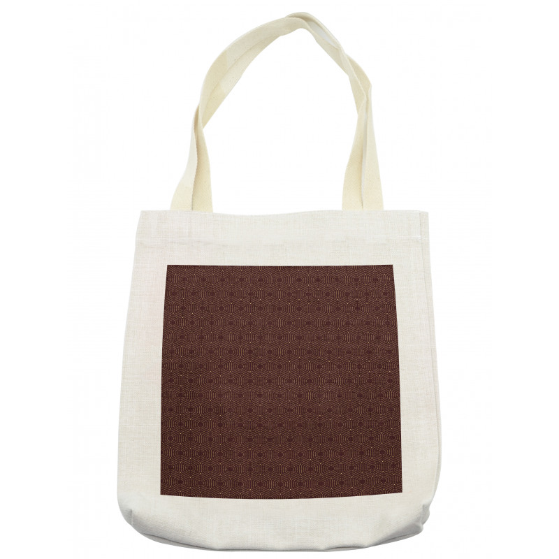 Hexagonal Shapes with Dots Tote Bag