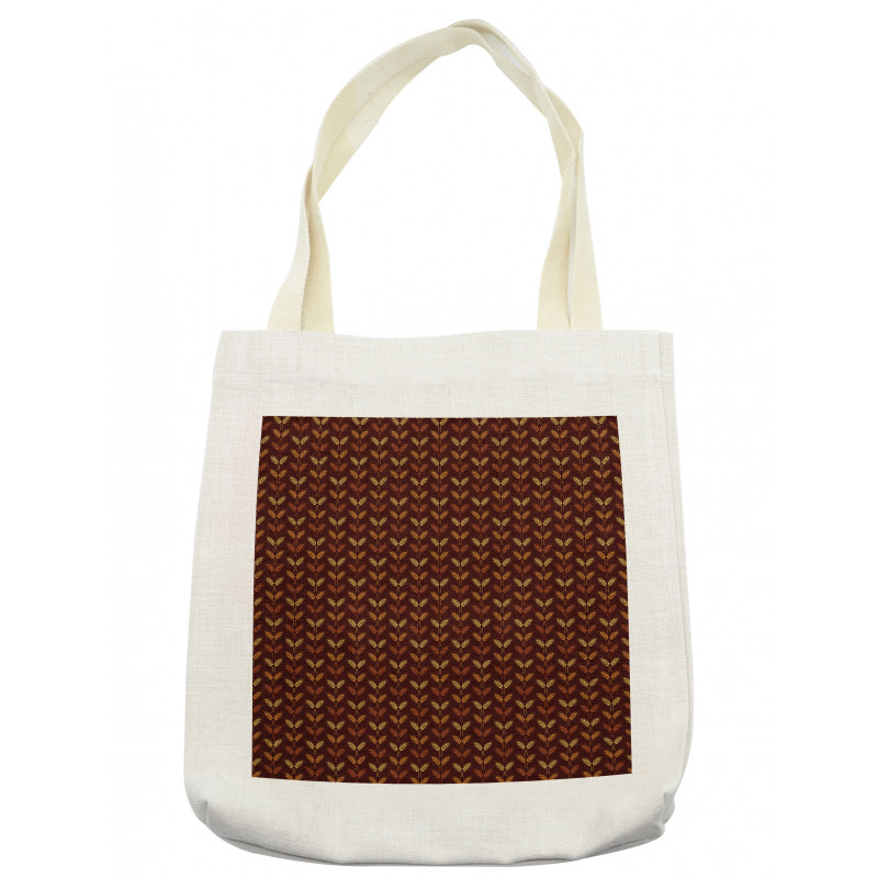 Wheat Illustration Brown Tote Bag