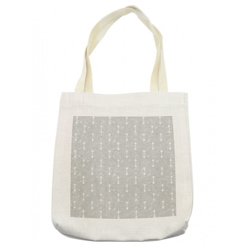 Grey and Grunge Style Motif Tote Bag