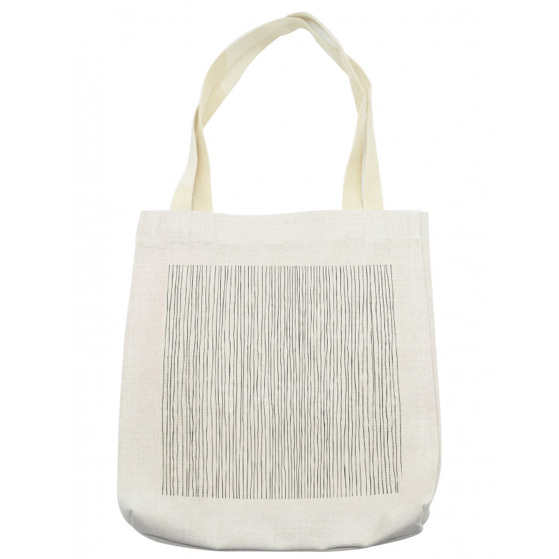 Vertical Thin Dense Lines Tote Bag