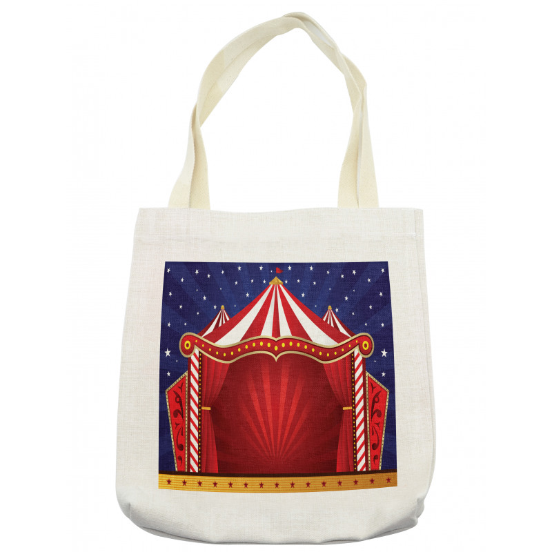 Canvas Circus Tent Tote Bag