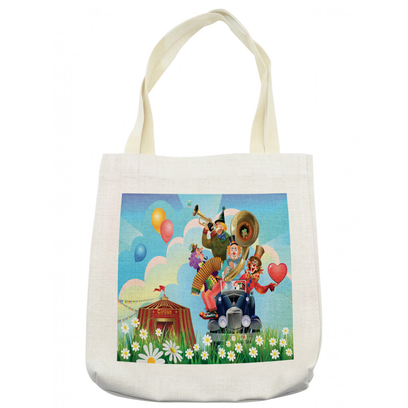 Vintage Car Circus Tote Bag