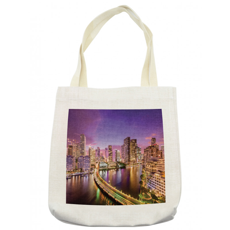 Shot of Florida Miami Downtown Tote Bag