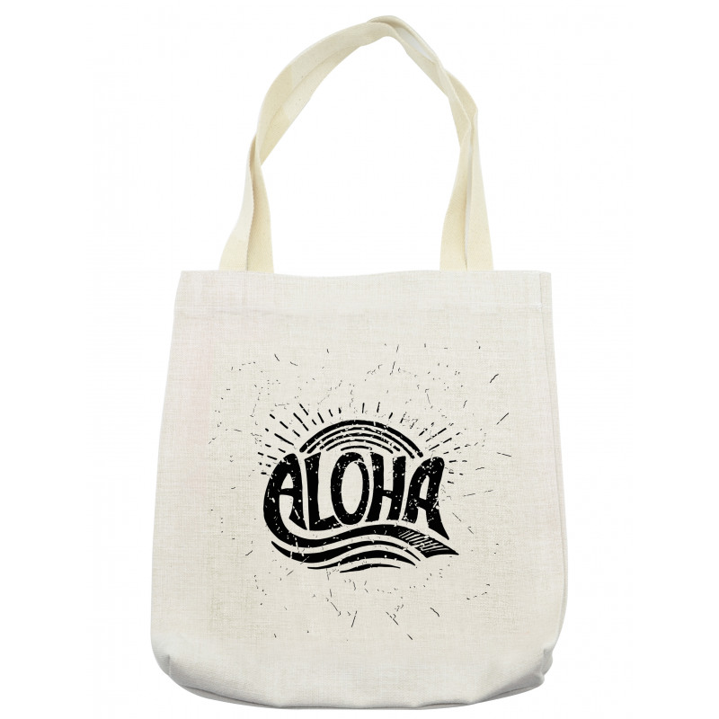 Calligraphy in Grunge Drawing Tote Bag