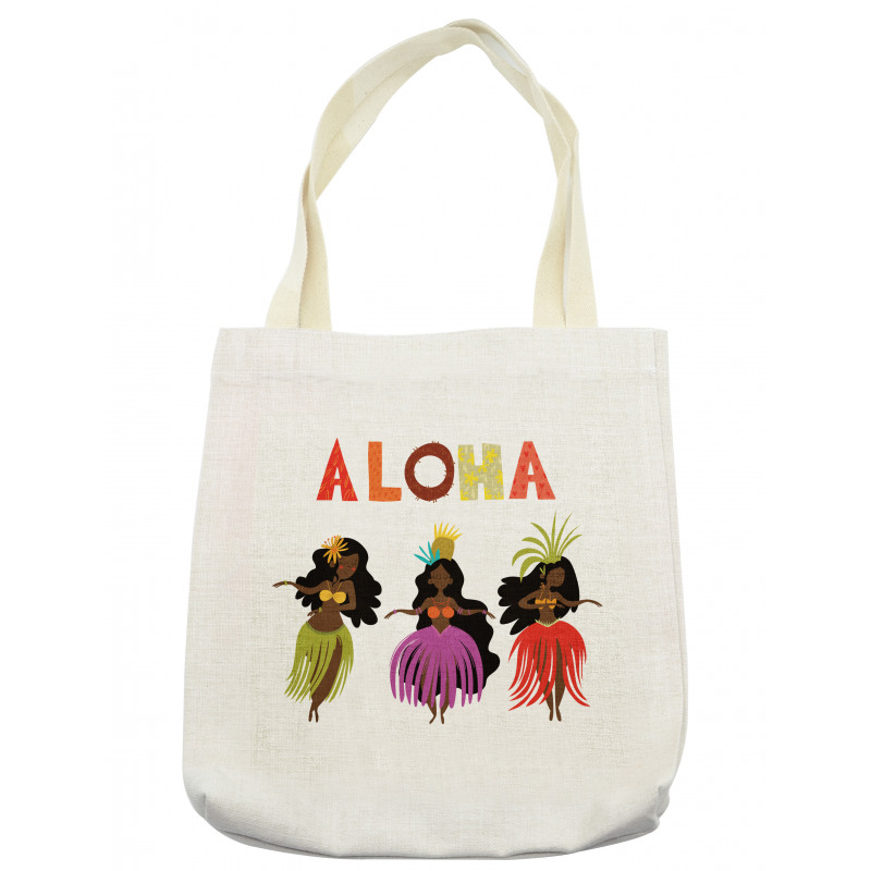 Exotic Hula Girls Dancing Tote Bag