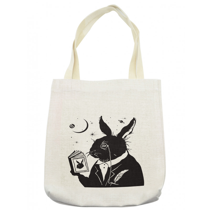 Oldie Reading a Book at Night Tote Bag