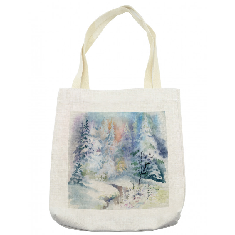 Watercolor Painting Blurred Tote Bag