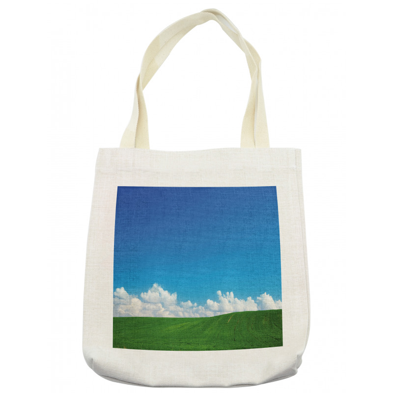 Puffy Clouds Nature Theme Tote Bag