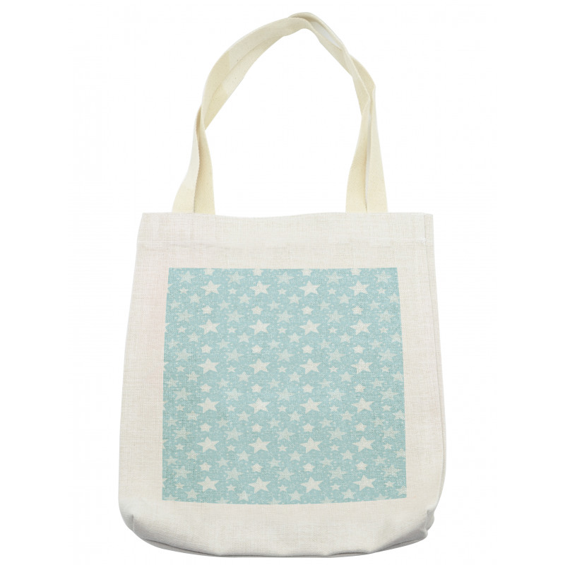 Stars Ornate on Baby Blue Tote Bag