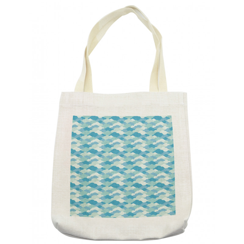 Overlapping Fluffy Clouds Tote Bag