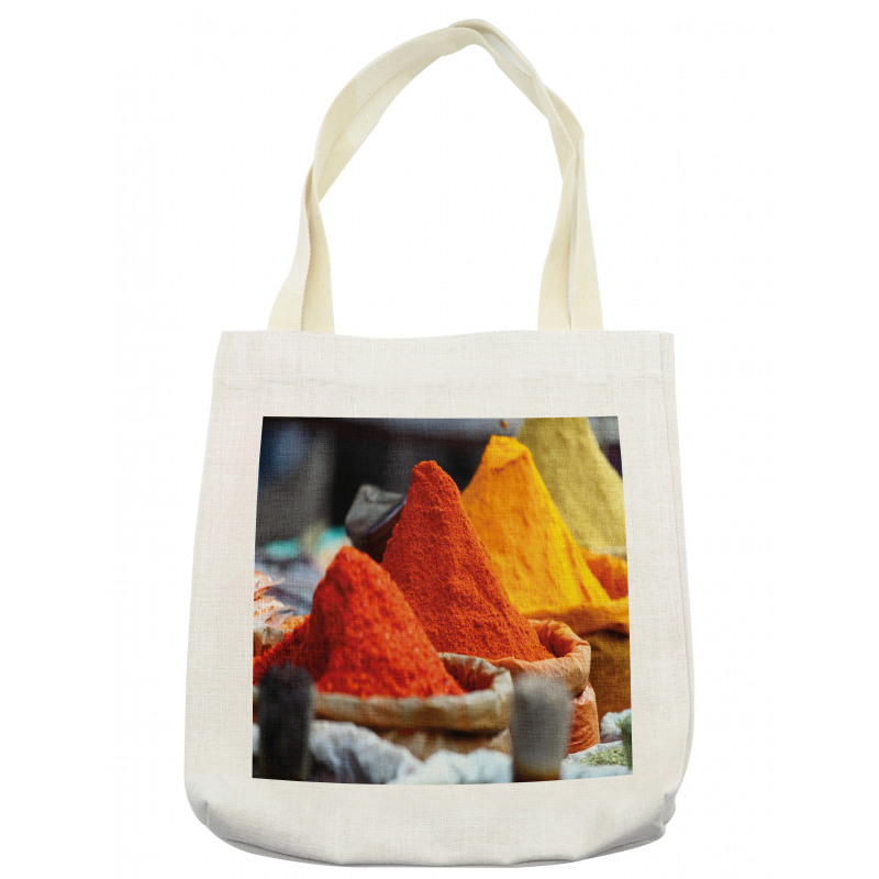 Scene from Traditional Market Tote Bag