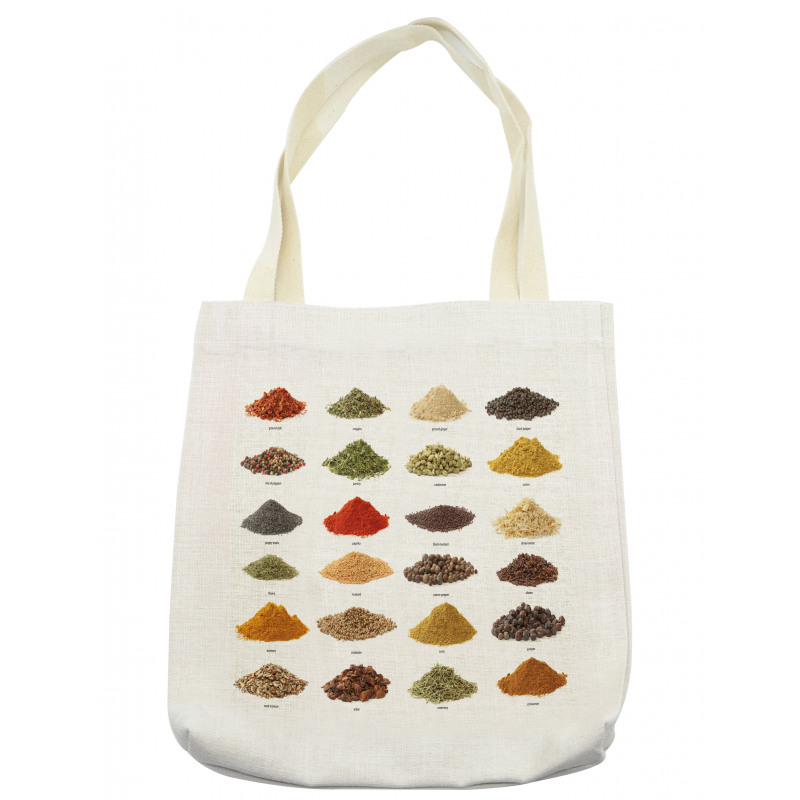 Powder Ingredients and Names Tote Bag