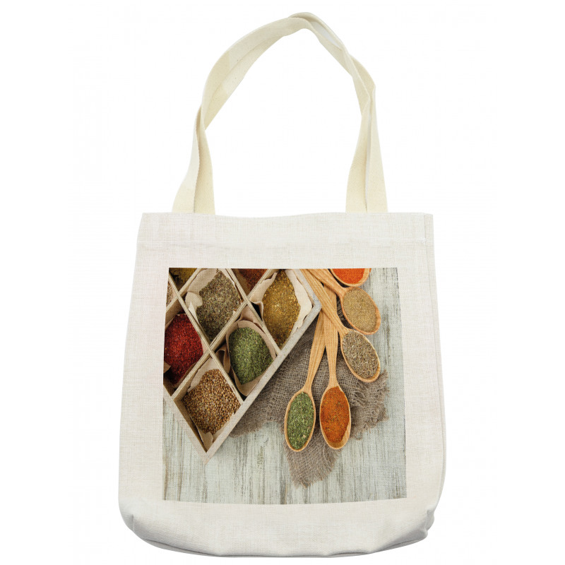 Box Design of Spices Shot Tote Bag