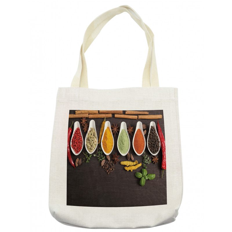 Folk Food Top View of Tastes Tote Bag