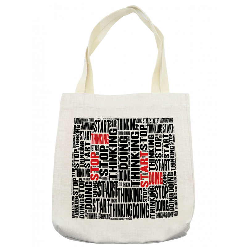 Modern Written Words Doing Tote Bag