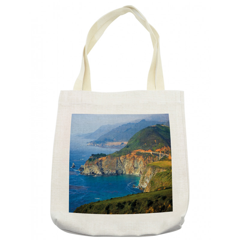 California Coast Mountains Tote Bag