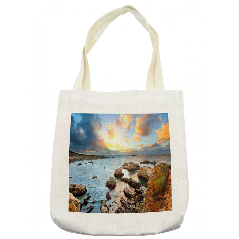 Ocean Coast at Sunrise View Tote Bag