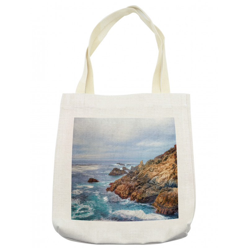 Garrapata Beach Rocky Coast Tote Bag