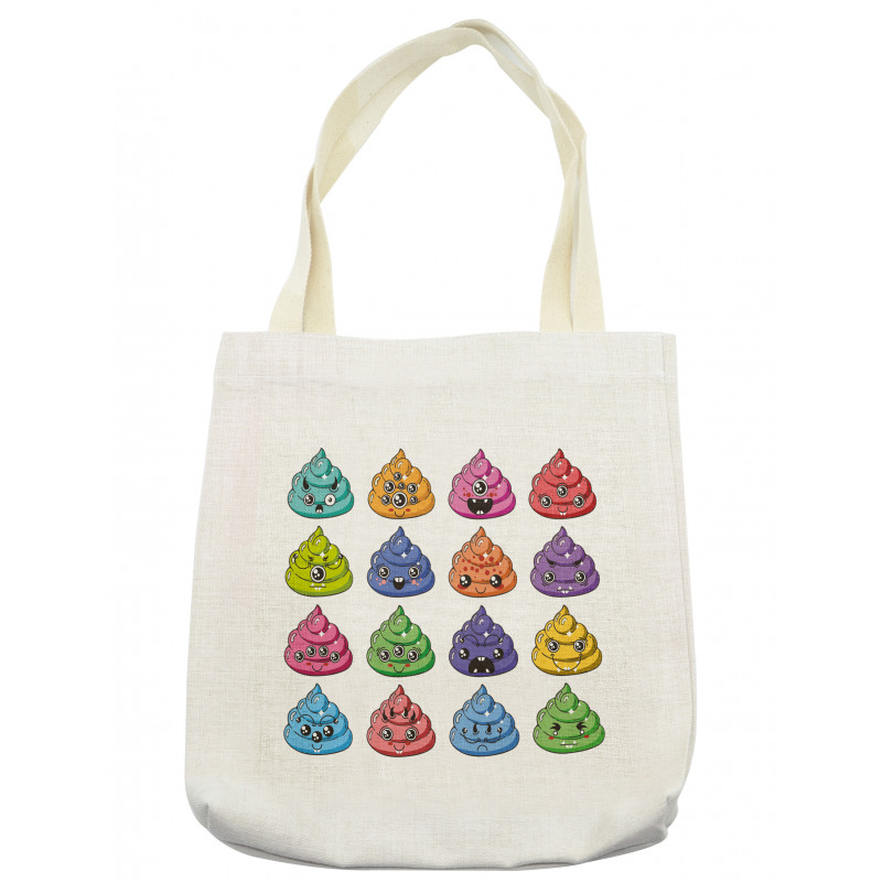 Happy Colorful Kawaii Tote Bag