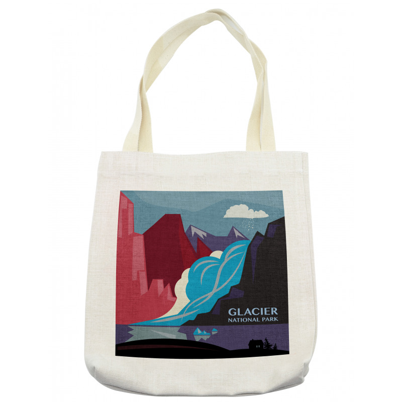 Abstract Mountains and River Tote Bag