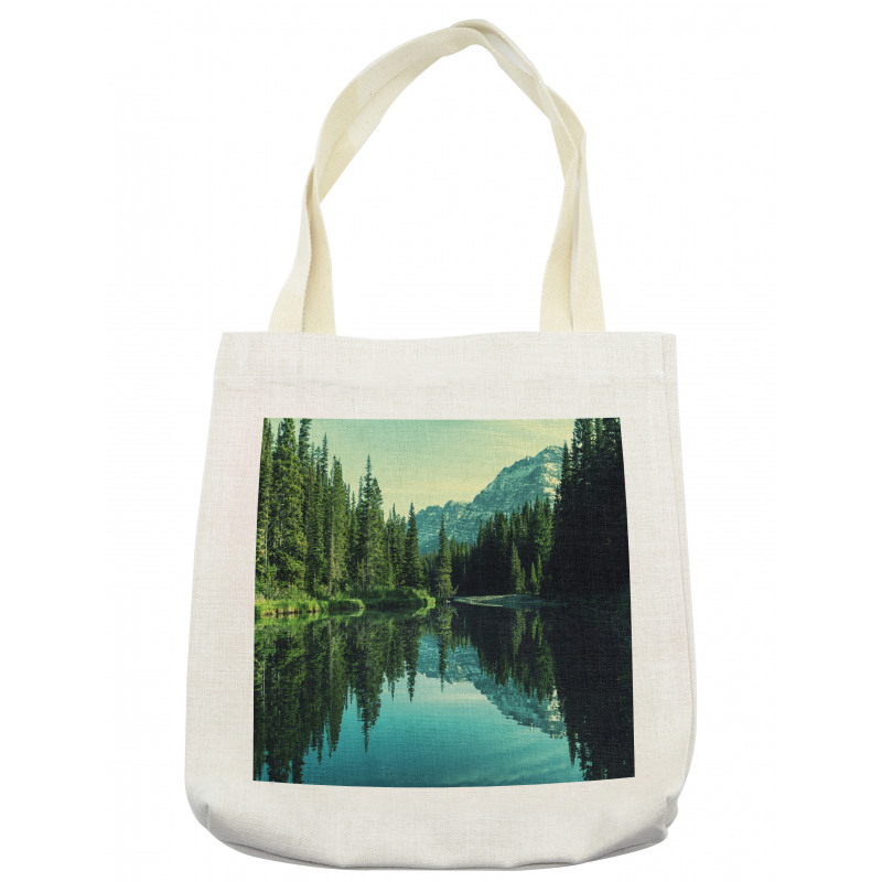 Tree Reflections on Calm Water Tote Bag