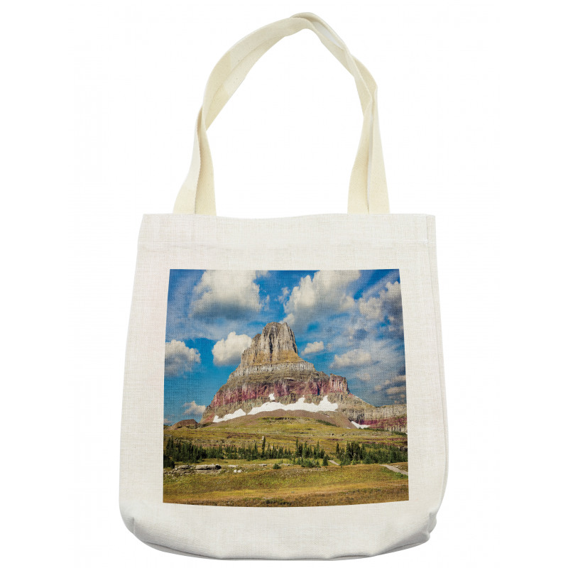 Rugged Peak and Cloudy Sky Tote Bag