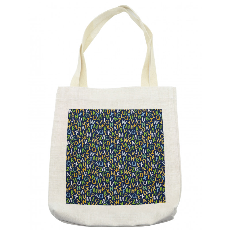 Irregular English Letters Tote Bag