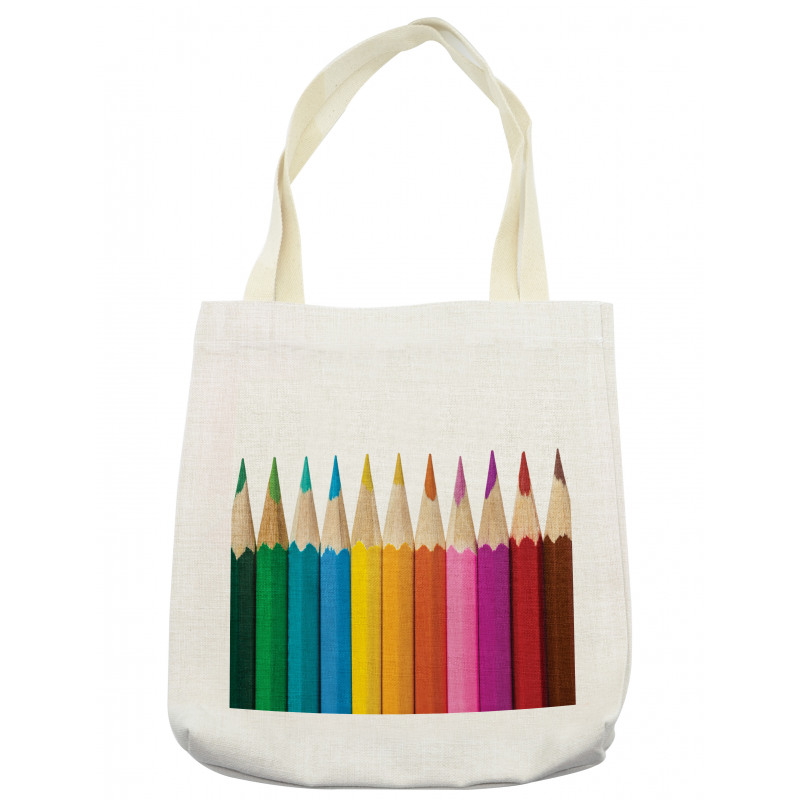 Colorful Pencils Macro Photo Tote Bag