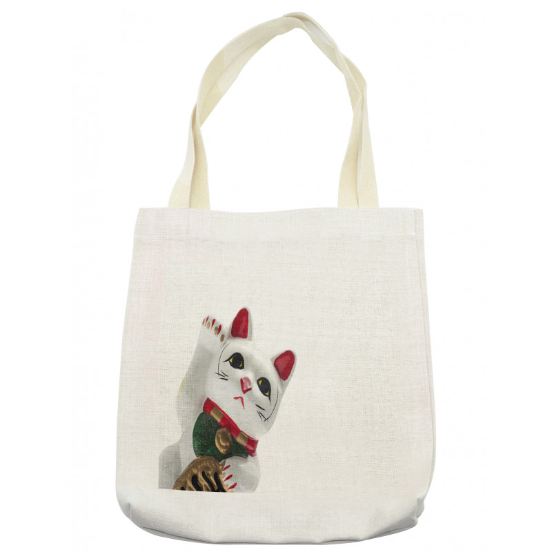 Lucky Cat Neko Waveing Tote Bag