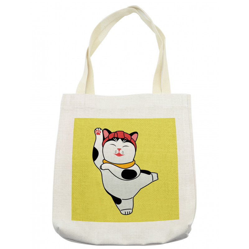 Sporty Maneki Neko Tote Bag