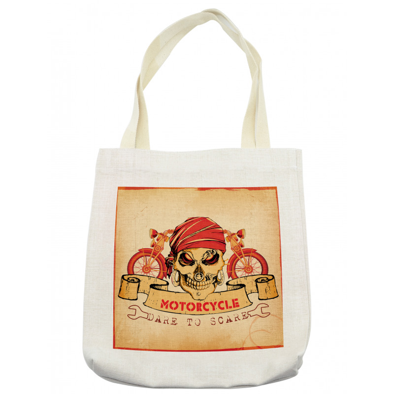 Spooky Racer Motorcycle Tote Bag