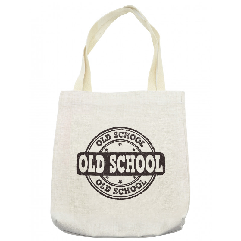 Grunge Retro Look Text Tote Bag