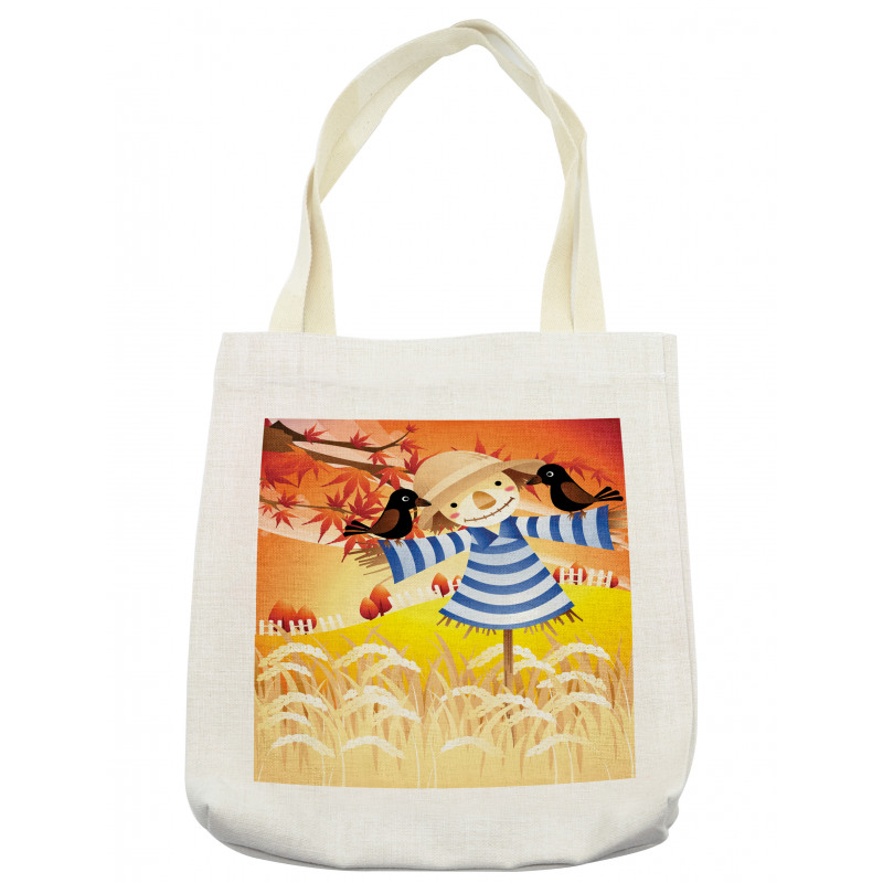 Autumn Field Birds Tote Bag