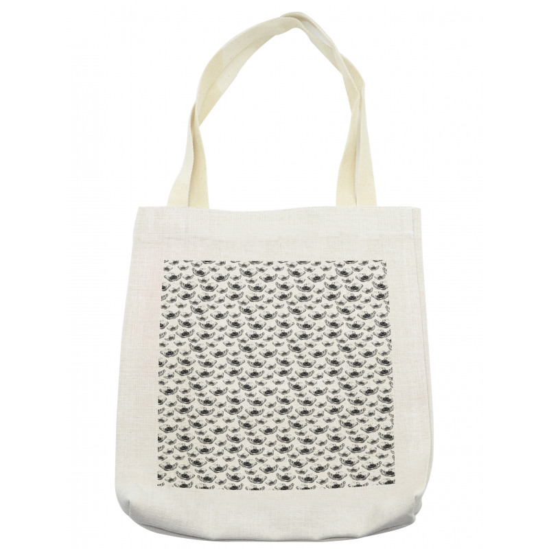 Dotwork Anemone Flowers Tote Bag