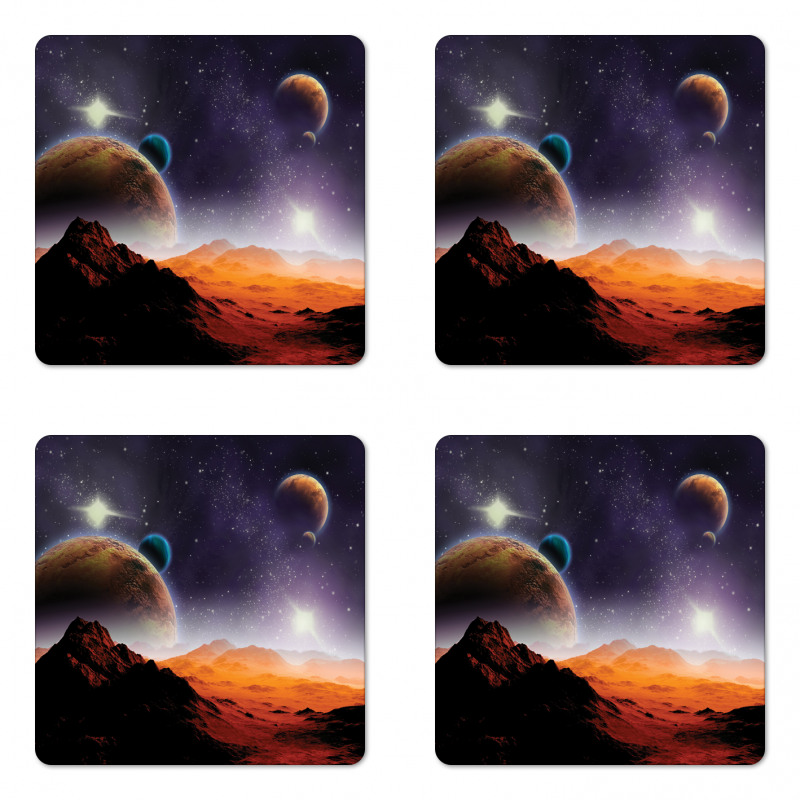 Solar Sky Orbit Comet Coaster Set Of Four