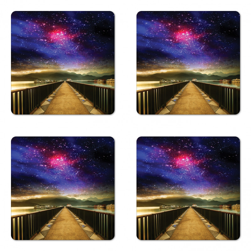 Galaxy Cosmos Bridge Coaster Set Of Four