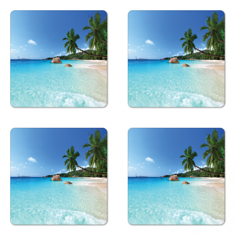 Anse Lazio Beach Surf Coaster Set Of Four